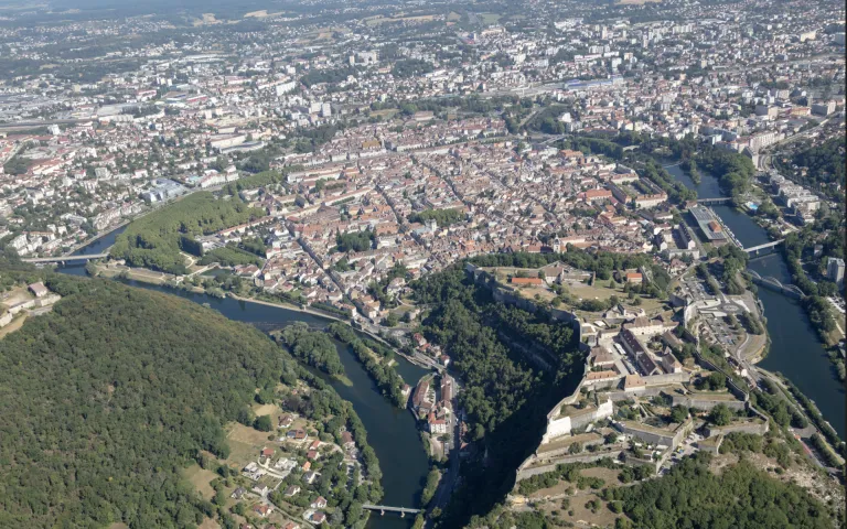Besançon vue aérienne
